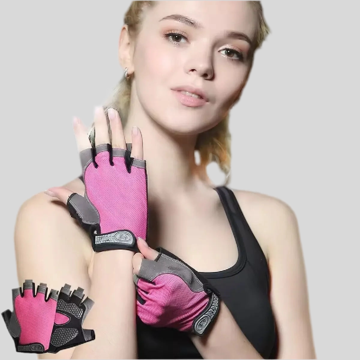 Professional Gym Fitness Breathable Anti-Slip Women Men Half Finger Summer Fishing Cycling Fingerless Gloves Female Bicycle Bike