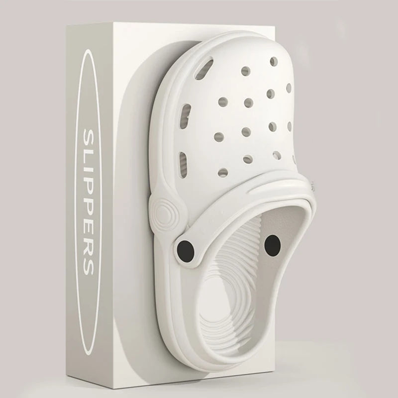 Dongdong Shoes Women's New Trendy Summer Thick Sole Increase Anti Slip Fashion Work Beach Baotou Slippery Sandals