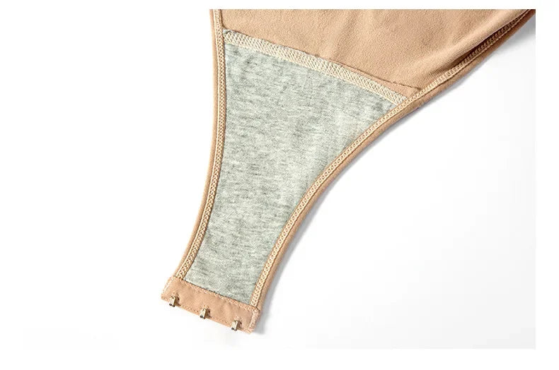 Solid Seamless Brief Shaping Shapewear Bodysuit, Tummy Control Butt Lifting Slimmer Body Shaper, Women's Underwear