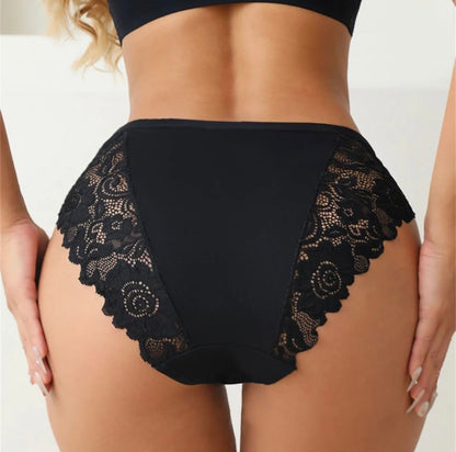 Luxury Floral Embroidery Lace Panties Women Briefs Sexy Hollow 3PCS Lingerie Female Underwear Ladies Breathable Underpants