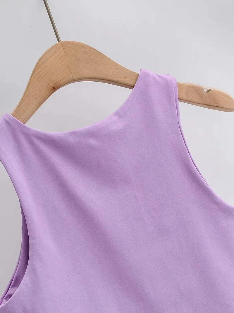 Summer Fashion Women Sexy Slim Tops O-neck Sleeveless Double Nylon Ladies Good Quality Tank Tops 6 Colors