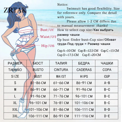 ZRTAK New Arrival Triangle Bikini Women Striped Swimsuit Micro Swimwear Print Bathing Suit Brazilian Sexy Beach Wear