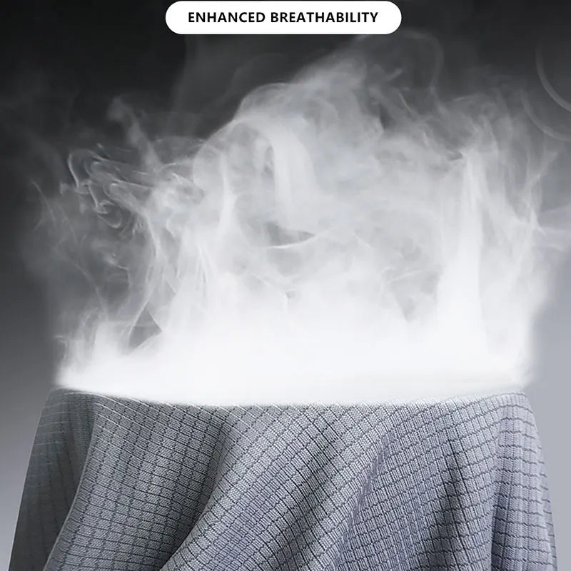 Summer Ice Silk Long Sleeve T-Shirt Men New Quick Dry Breathable Air Conditioning Outdoor Sun Protection Running Outer Wear