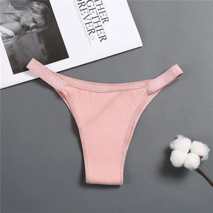 5PCS/Set Sexy Lingerie Women Cotton Panties Finetoo Letter Low Waist Female Briefs Underwear Comfort Underpants Women Intimates