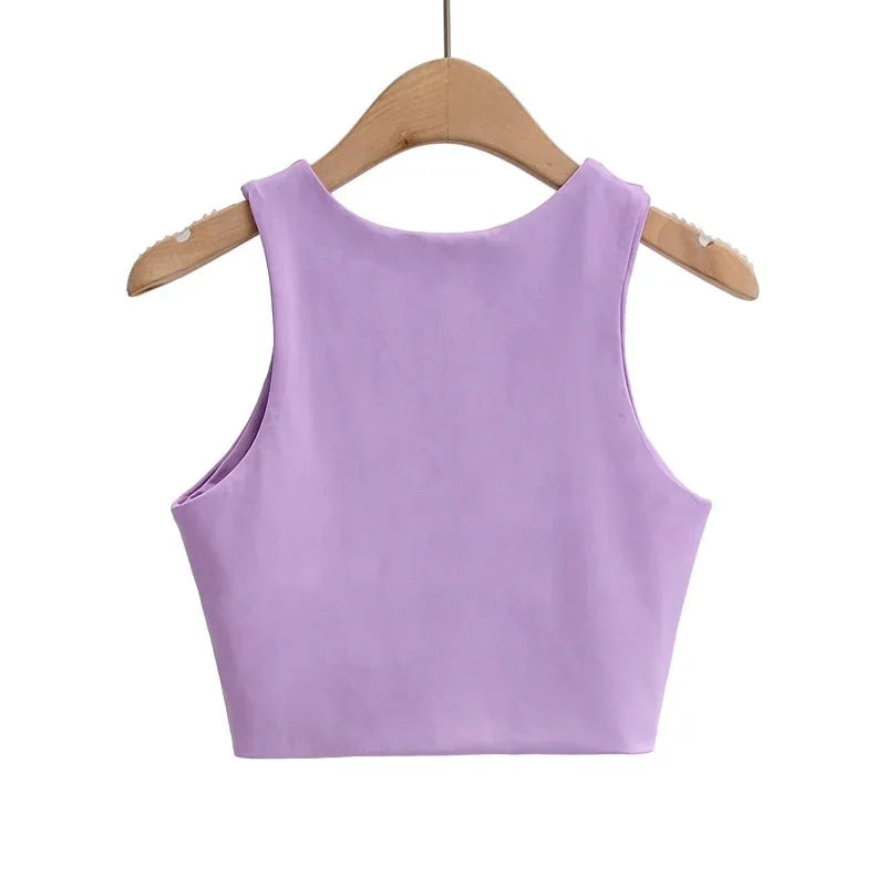 Summer Fashion Women Sexy Slim Tops O-neck Sleeveless Double Nylon Ladies Good Quality Tank Tops 6 Colors