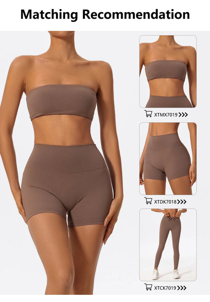 Hearuisavy Running Sports Shorts Women Buttock Lift Gym Leggings Women Cycling Slim Fit Workout Shorts High Waist Yoga Shorts