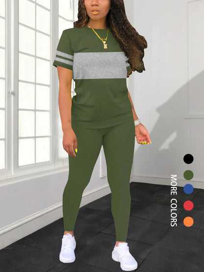 Women's Summer Casual  Set Fashionable Comfortable Ensemble Ladies Clothing Outfit