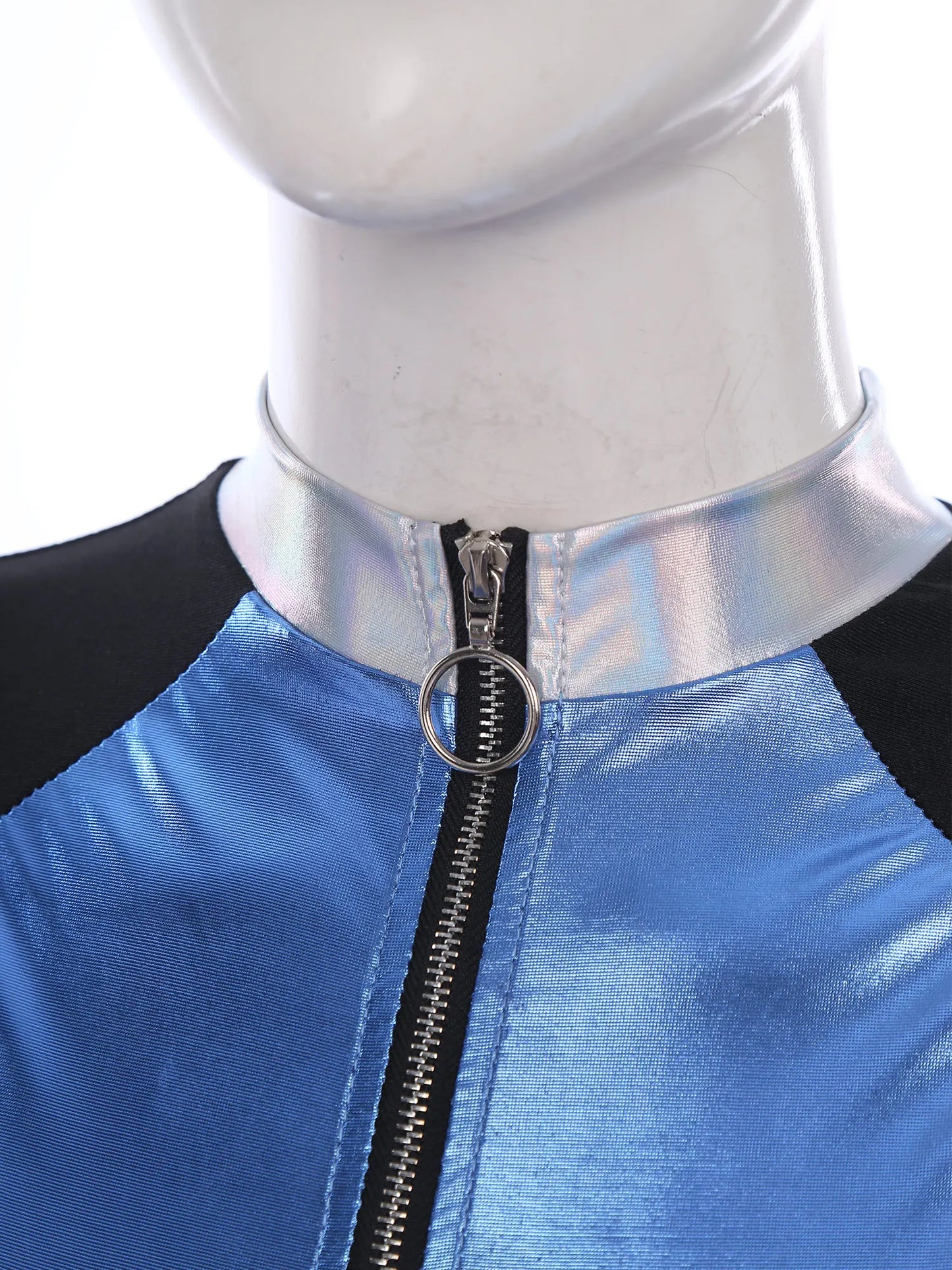 Adult Silver Astronaut Costume Women Alien Tutu Dress Suit Space Cadet Tulle Skirt Jumpsuit Halloween Cosplay Party Dress Up