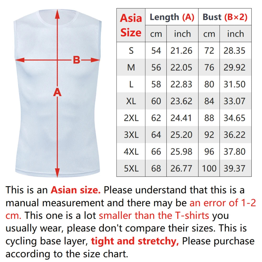 Cycling Base Layer Reflective Underwear White Cycling Jersey Sport Vest Men Undershirt Quick Dry Elastici Vest Road Bike Jersey