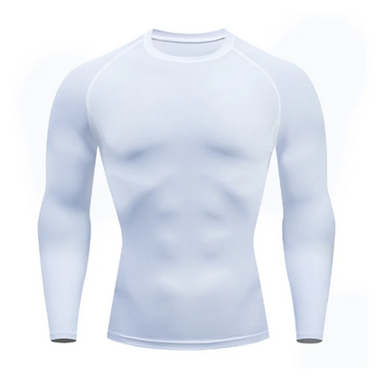 Men Bodybuilding Sports T-Shirt Quick Dry Running Shirt Long Sleeve Compression Top Gym T Shirt Men Fitness Tight Rashgad