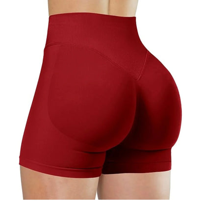 High Waisted Yoga Shorts for Women Fashionable and Sexy Running Fitness Pants Solid Color Yoga Leggings Elastic Tights