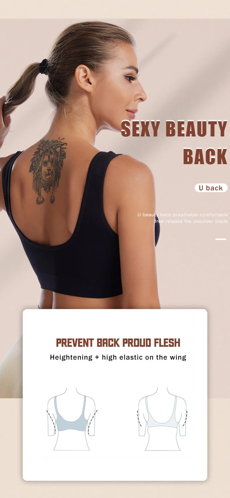 S-7XL Plus Size Thin Non-underwire Bra Zero Bondage Women's UnderwearSports Yoga Wireless Vest Seamless adjustable Brassiere