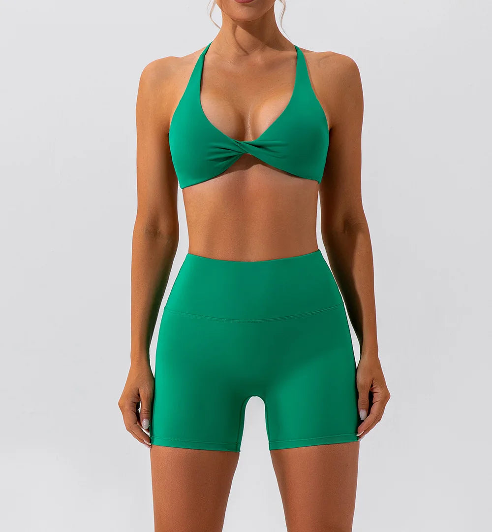 Sexy Gym Top Women Crease Sports Bra Running Back Cross Yoga Bra Breathable Sports Underwear Women Fitness Workout Top Women