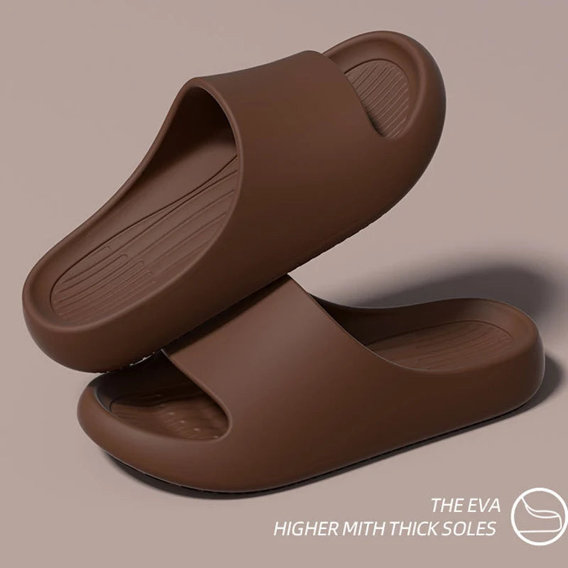 Big Size 50 51 Summer Slippers For Men Women EVA Lightweight Open Toe Quick Dry Home Slides Men Flat Sandals Beach Couple Shoes