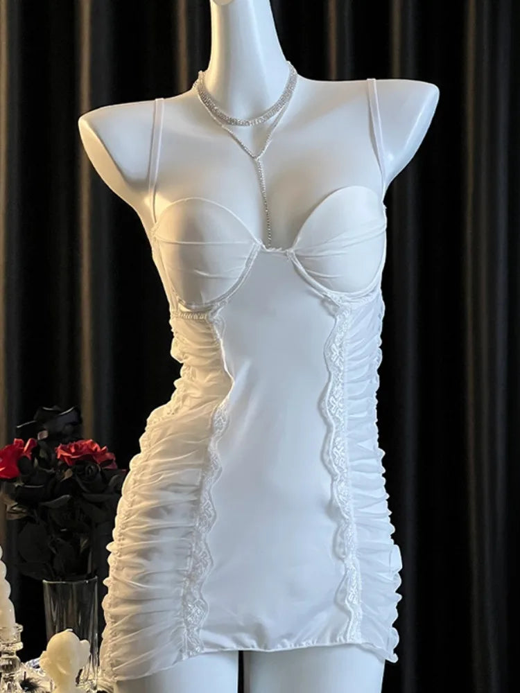 Lingerie Women Open Anal Costumes Sexy Underwear Role Play Games Bodysuit Stockings Erotic Transparent Babydoll Exotic Apparel