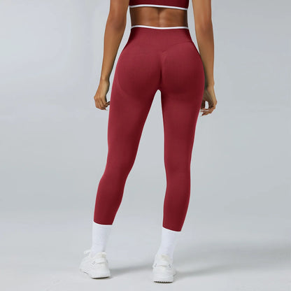 Women's Middle Waist Seamless Yoga Leggings Push-Up Sport Fitness Running Pants Hip Lift High Elastic Gym Leggings Sport Legging