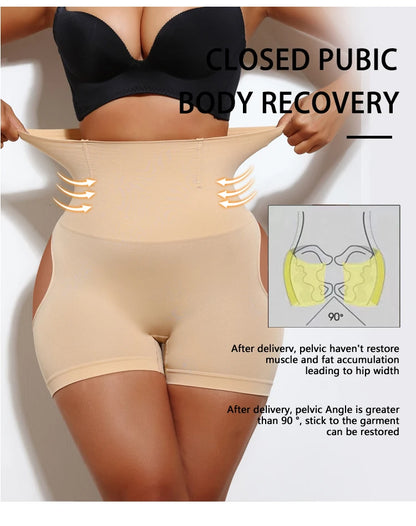 Women High Waist Shaping Control Panty Butt Lifter Shapewear Sexy Show Buttocks Slim Shorts Sexy Underwear Slimming Body Shaper