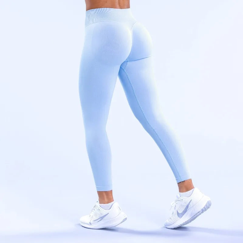 Women Seamless Three-section Waist Yoga Pants Sexy Hip-lifting Tight Sports Pants High Elastic Fitness Exercise Yoga Pants