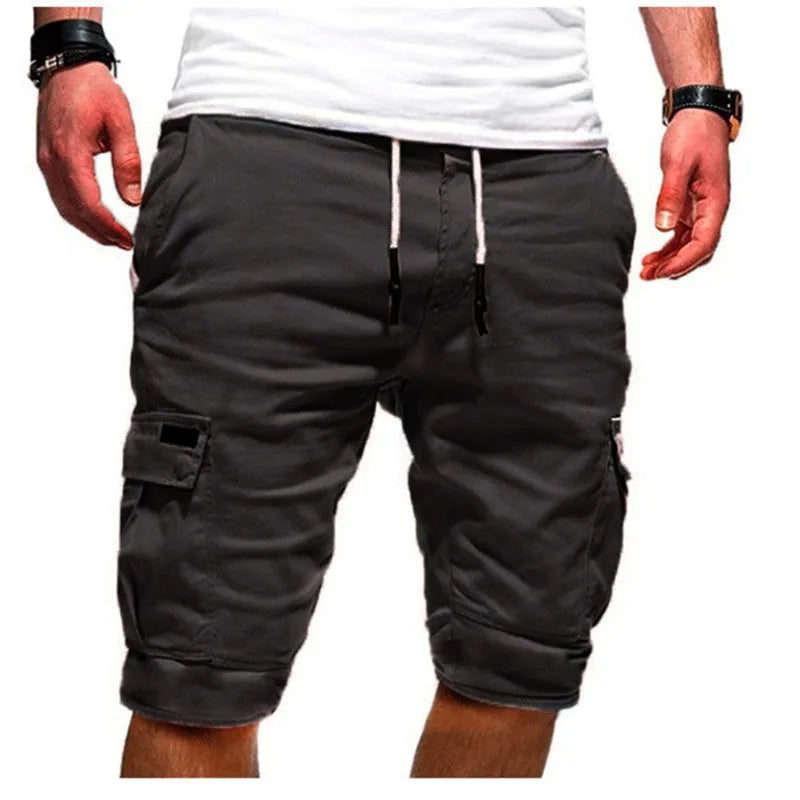 Men's Shorts Green Cargo Shorts Summer Bermudas Male Flap Pockets Jogger Shorts Casual Working Army Tactical Bermudas