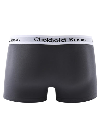 4pcs men's underwear, comfortable, soft breathable athleisure boxer underwear, trendy simple hot-selling men's boxer underwear