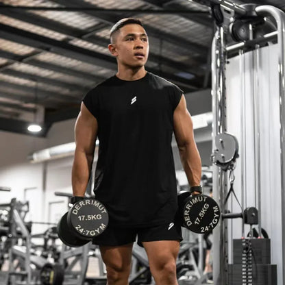 Camiseta deportiva sin mangas para hombre, chaleco de secado rápido, transpirable, holgado, para entrenamiento, Verano