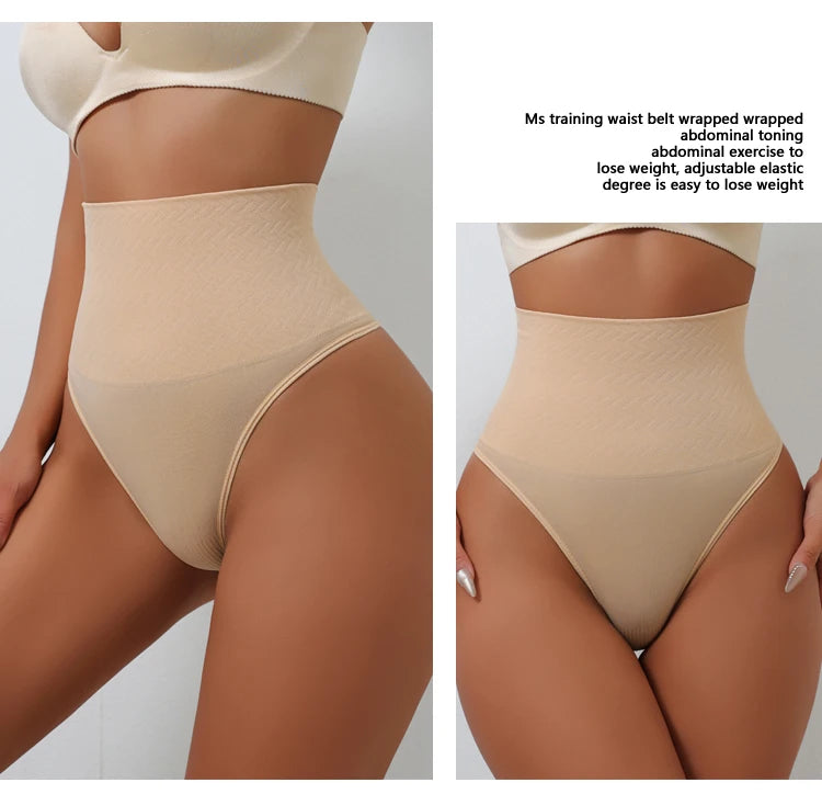 High Waist Thongs Seamless Women Panties G-String Lingerie Tummy Control Shaping Girdle Shaper Underwear