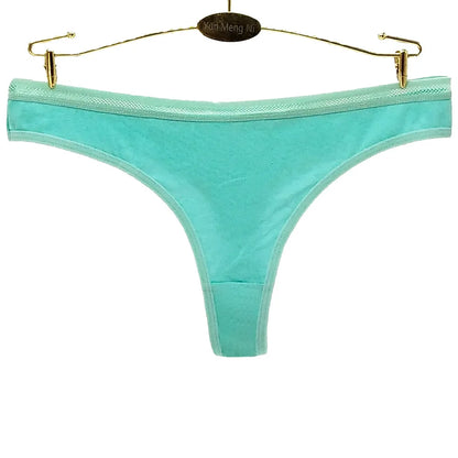 Women Panties Cotton Sexy Strings Tangas Mujer Female Underwear Big Size M XXL Thongs Breathable Lingerie G-string 5 pcs/lot