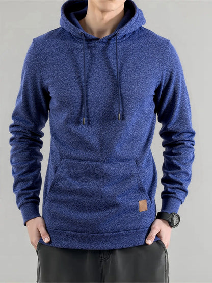 Sweatshirt New Spring Autumn Streetwear Fashion Outwear Men's Solid Color Hooded Hoodies Casual Loose Fleece Coats Men Clothing