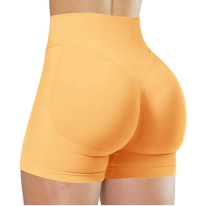 High Waisted Yoga Shorts for Women Fashionable and Sexy Running Fitness Pants Solid Color Yoga Leggings Elastic Tights