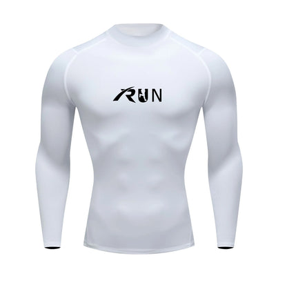 New Running T-shirt Men's Long Sleeve Compression Shirt Gym Training Top Man Bodybuilding Workout Clothing