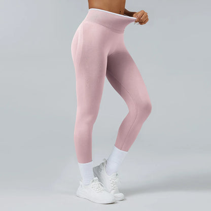 Women's Middle Waist Seamless Yoga Leggings Push-Up Sport Fitness Running Pants Hip Lift High Elastic Gym Leggings Sport Legging