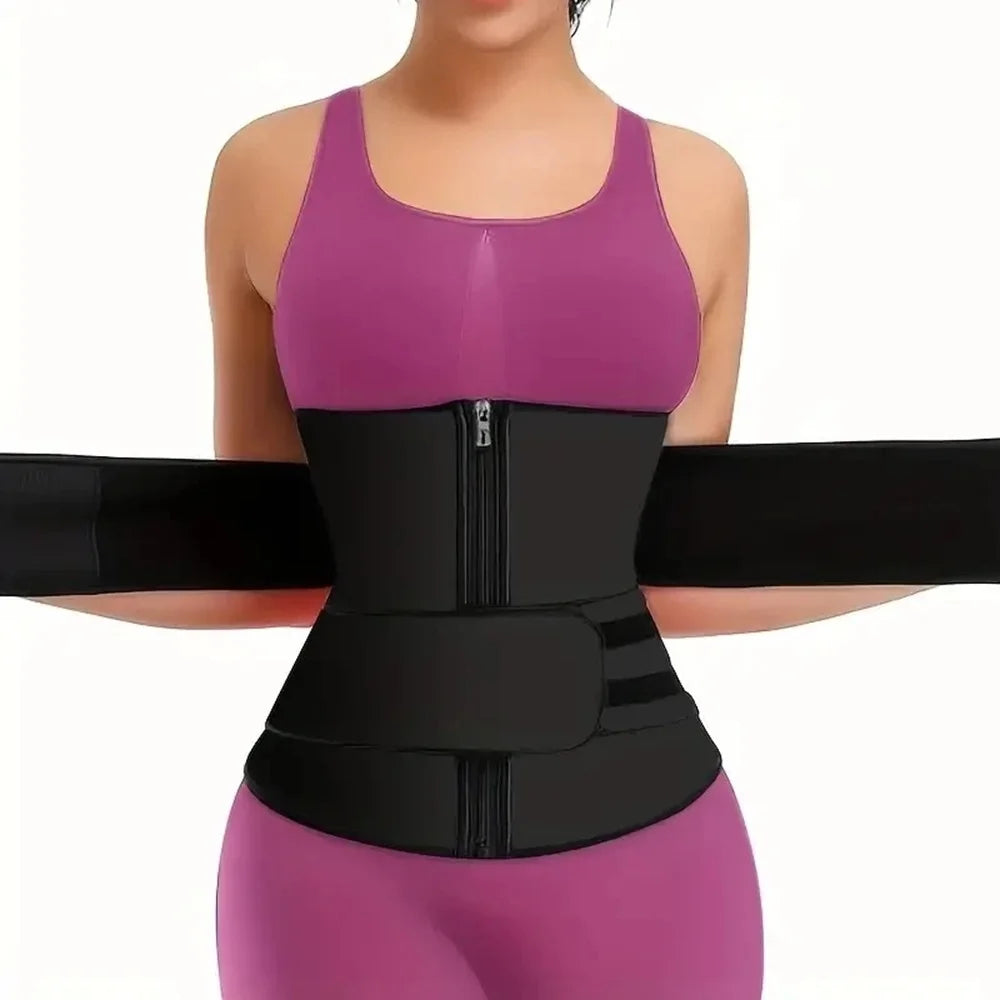 Waist Trainer Slimming Body Shaper Fitness Belt Weight Loss Fat Burning Sport Girdle Sweat Trimmer Workout Cincher Shapewear