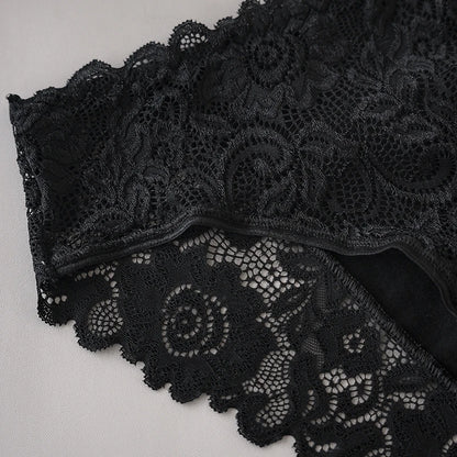 Luxury Floral Embroidery Lace Panties Women Briefs Sexy Hollow 3PCS Lingerie Female Underwear Ladies Breathable Underpants