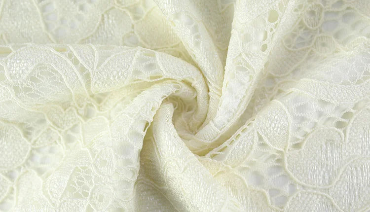 Ahagaga Sexy Lace Women's Mini Dresses Solid Sheer Hollow Out Turtleneck Long Flare Sleeves Sheath Bodycon Streetwear Vestidos