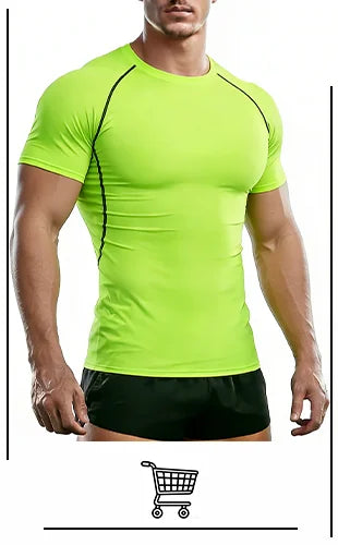 Running T-Shirt Mens Long Sleeve Compression Shirt Gym Sports Top Training Quick Dry Breathable Bodybuilding Fitness Clothing