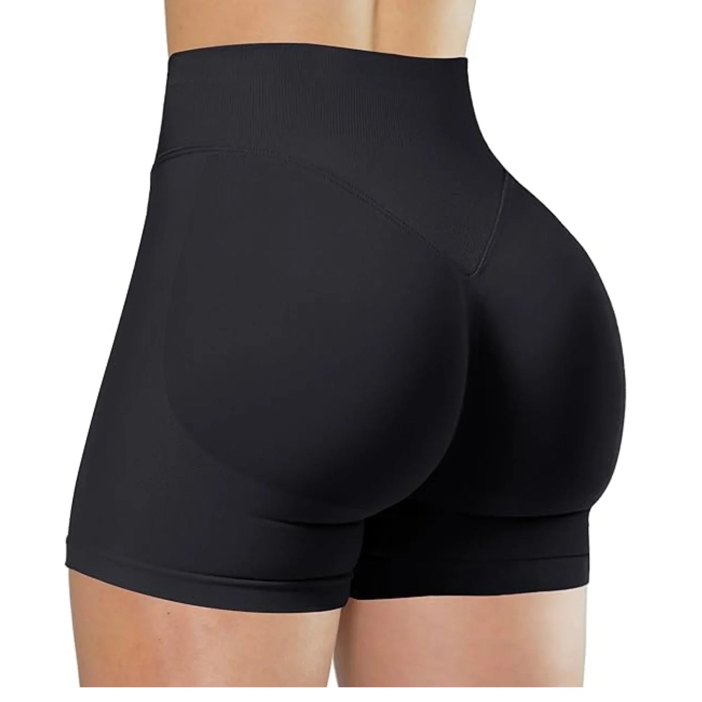 High Waisted Yoga Shorts for Women Fashionable and Sexy Running Fitness Pants Solid Color Yoga Leggings Elastic Tights
