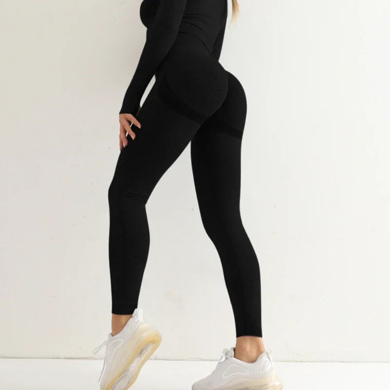 Seamless Leggings Women Push Up Workout Tights Yoga Pants High Waist Elastic Gym Fitness Clothing Sports Wear Cycling Sweatpants