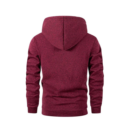 Sweatshirt New Spring Autumn Streetwear Fashion Outwear Men's Solid Color Hooded Hoodies Casual Loose Fleece Coats Men Clothing