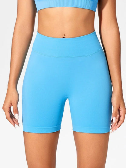 High Waisted Yoga Shorts for Women Fashionable and Sexy Running Fitness Pants Solid Color Yoga Leggings Elastic Tights