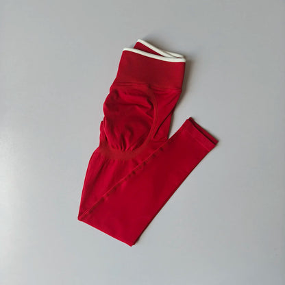 Women's Middle Waist Seamless Yoga Leggings Push-Up Sport Fitness Running Pants Hip Lift High Elastic Gym Leggings Sport Legging