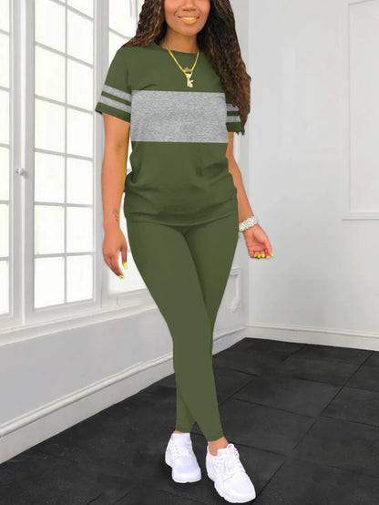 Women's Summer Casual  Set Fashionable Comfortable Ensemble Ladies Clothing Outfit