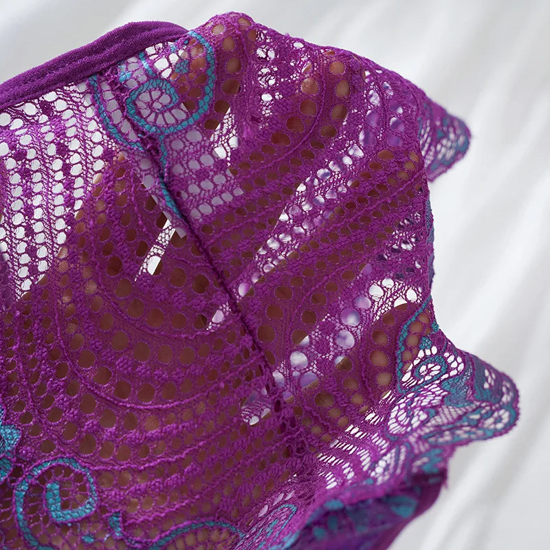 5pcs/pack Embroidery Floral Sexy Women Panties Breathable Comfort Sexy Lingerie Elegant Lady Briefs Multi Color Female Underwear