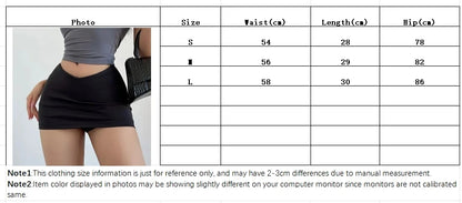 Low V Waist Fashionable Elastic Slim Solid Color Casual A-Line Skirt For Women