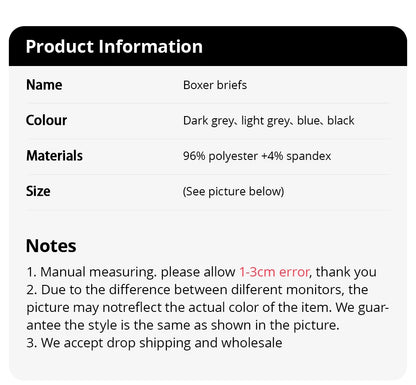 4/5Pcs European and American Size MEN'S Printed Fashion Boyshort Comfortable MEN'S Waist plus Size Underwear Sexy Swimming Trunk