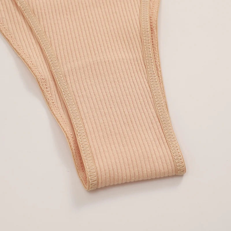 Women's Cotton Panties Sexy Underpants Low Waist Female 4PCS Briefs Finetoo Letters Thong Solid Color Intimate Lingerie M-XL