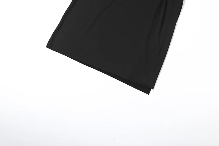 Sisterlinda Sexy High Splits Long Dress Women Halter Deep V-Neck Backless Sleeveless Summer Pool Party Ruched Elegant Vestidos