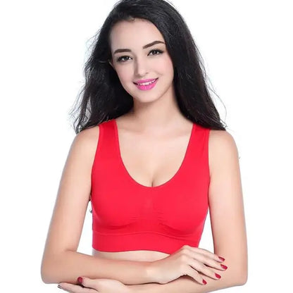 S-7XL Plus Size Thin Non-underwire Bra Zero Bondage Women's UnderwearSports Yoga Wireless Vest Seamless adjustable Brassiere