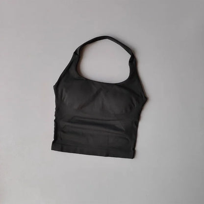 Halter Yoga Vest, Shockproof Running Sports, High-Strength Sports Underwear, Fitness, Pilates Suspender, Beautiful Back, Autumn
