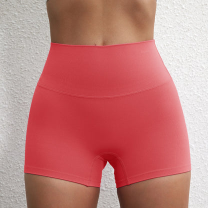 Sexy Solid Color High Waist Athletic Yoga Short Leg Cycling Women Fitness Sport Short Comprehensive Training Jogging Squat Proof