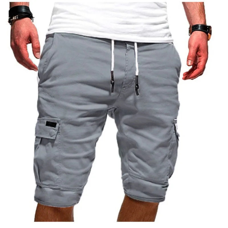 Men's Shorts Green Cargo Shorts Summer Bermudas Male Flap Pockets Jogger Shorts Casual Working Army Tactical Bermudas